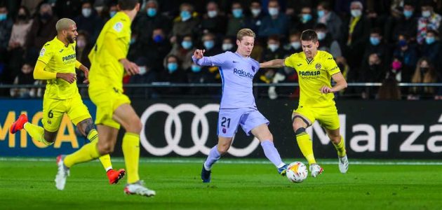 استراحة الدوري الإسباني – فياريال (0) – (1) برشلونة.. نهابة الشوط الأول